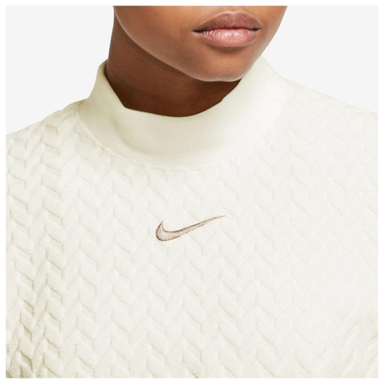 Nike Γυναικεία κοντομάνικη μπλούζα Sportswear Everyday Modern Jacquard Boxy Top